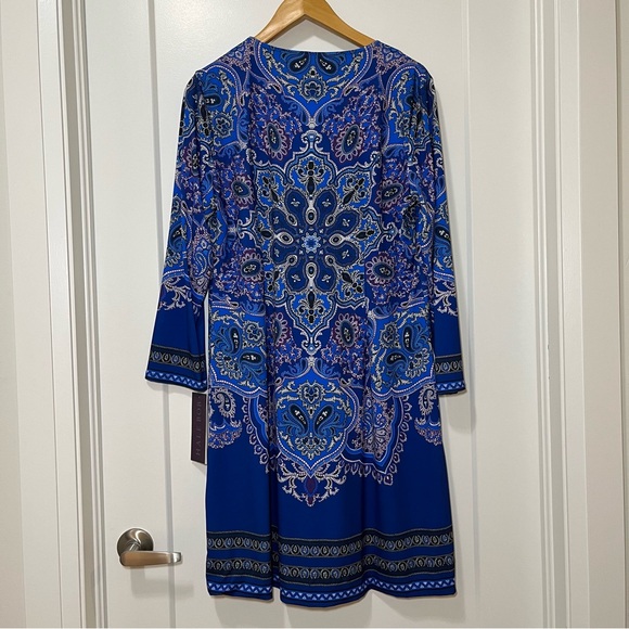 HALE BOB - V-Neck Long-Sleeve Dress - Colbalt - Women’s XL - Picture 6 of 13